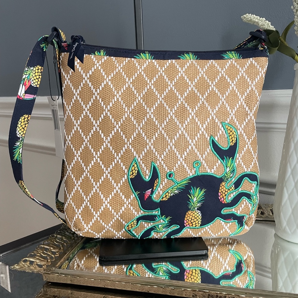 Vera Bradley Beach Crossbody - Toucan Party Pineapple Crab